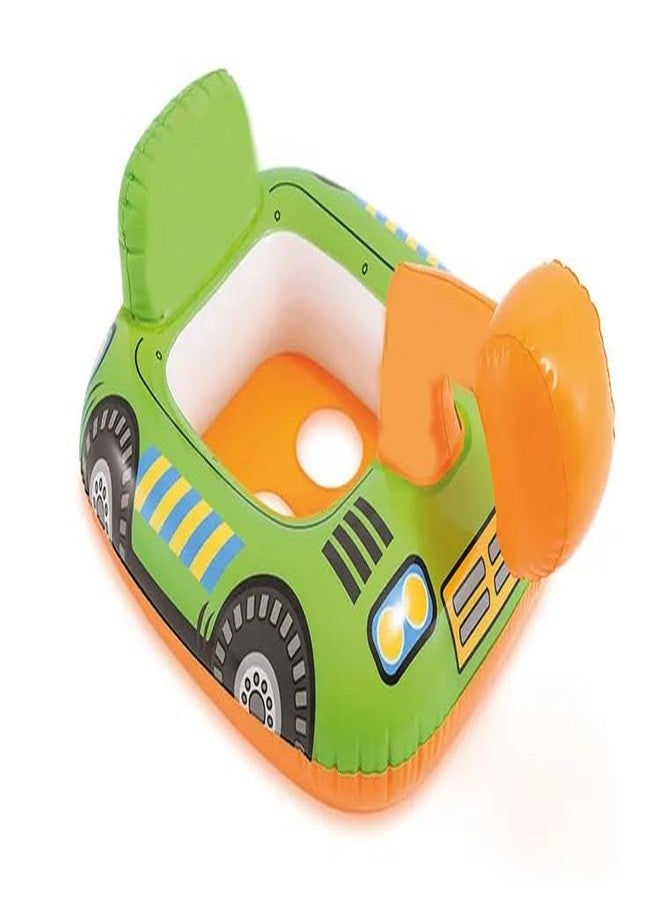 Jukusa Inflatable Swim Pool Float Water Float Ring Tube Vehicle Shape Pool Float Tube, Fun,Enjoyment Water Safety Ring for Kids (Bulldozer Swim Tube)(33" (84 cm) x 23" (58 cm)) - Image 1